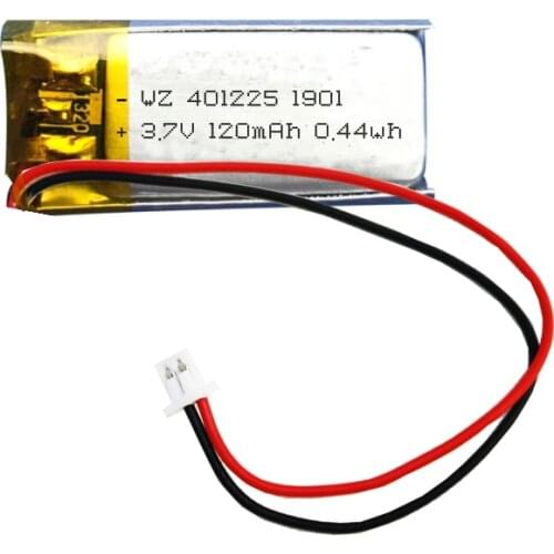 Factory Outlet 401225-120mAh Bluetooth Selfie Stick Smart Wearable Bracelet 3.7V Rechargeable Polymer Battery