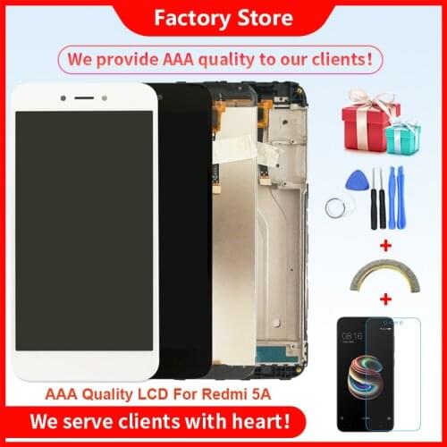 Grade AAA Quality LCD For Xiaomi Redmi 5A LCD With Frame LCD Display Screen For Xiaomi Redmi 5A Screen LCD 10-Touch 1280 x 720