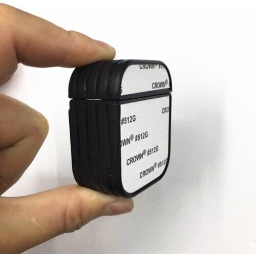 10pcs bulk sale Sublimation Blanks plastic Case cover With Aluminum Plate Insert For Airpods 1 2 Pro heat transfer diy
