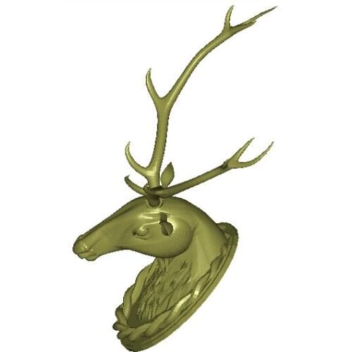 3d model relief for cnc in STL file format Deer head