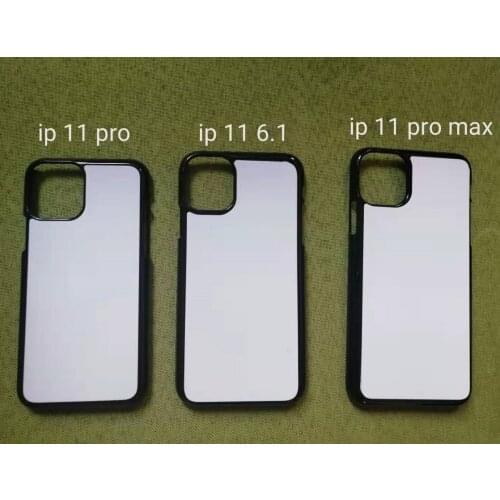 5PCS Factory Direct 2D PC Sublimation With Metal Sheet Phone Case For iPhone 11 12 XS XR PRO MAX 7 8 Black Plastic