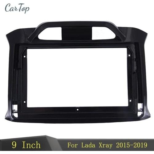 9 Inch Car Radio Fascia For LADA XRAY 2015-2019 Car DVD Frame Audio Fitting Adaptor Dash Trim Kits Facia Panel