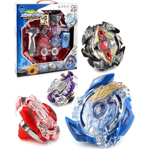 Bayblade Burst BB807D with Launcher and Arena Bursting Alloy Fighting Gyro Set Children Toy Interesting Competition