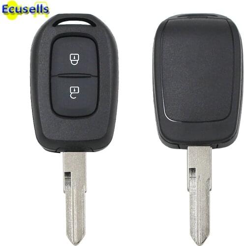 Remote Key Shell Case Fob 2 Button for Renault Duster Dokker Trafic Master Twingo Clio 4 Logan 2013-2017 uncut VAC102 blade
