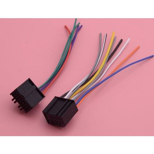 CITALL 1 Set Car Radio Stereo Speaker Wiring Harness Cable Plug Fit For Chevrolet 2005-2009 2010 2011 2012 2013 2014 2015 2016