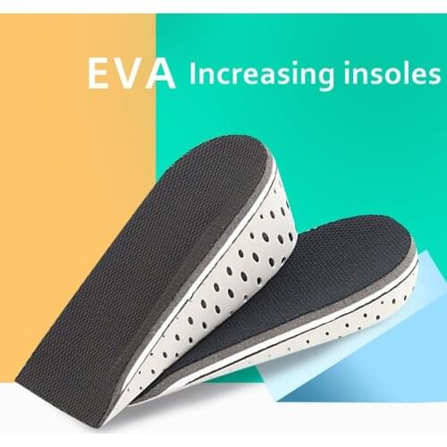 1 Pair Shoe Insoles Breathable Half Insole Heighten Heel Lightweight Shoes Pad Cushion Unisex 2-4cm Height Increase Insoles
