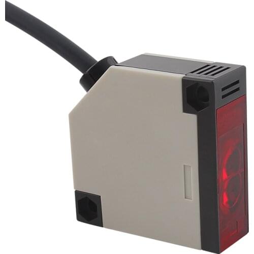 E3JK-R4M1 Square Reflective Grating Sensor DC12-24V / AC90-240V Detection Distance 4M Photoelectric Switch Reflective Phototube