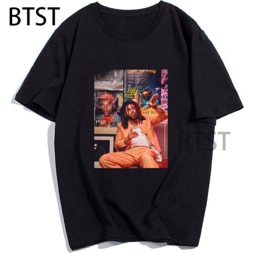 J Cole King Cole T Shirt Black Gothic Women Men Tshirt Funny T Shirts Streetwear short sleeve T Shirt Harajuku Boyfriend Gift