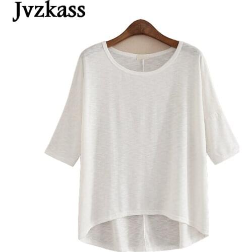 Женские однотонные футболки Jvzkass China At AliExpress