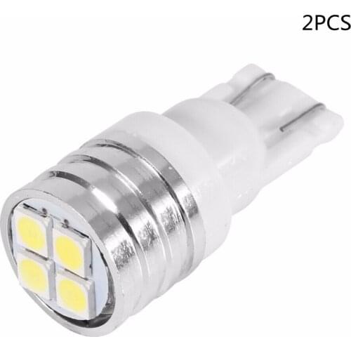 2PCS Hight Brightness 4 Pieces T10 3030 4SMD Car 4 LED License Plate Width Conversion Light Bulb White