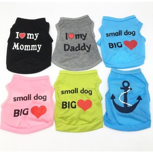 Lovely Pet Dog Clothes for Small Dogs Summer Dog Clothing Coat Soft Cats Shirt Yorkies ChihuahuaHiromi Clothes for Dogs Supplies