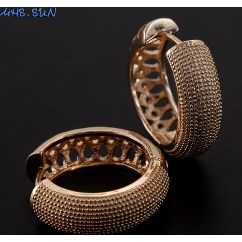 MHS.SUN fashion copper women earrings simple style hoop earrings for female jewelry earrings for party birthday gift dropship