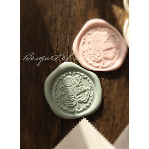 Rose Flower Wax Seal Stamp Wax Seal Classic Retro For DIY Invitation Decoration Antique Wax Seal Craft Replace Copper Head