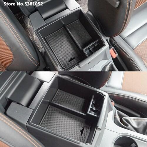 Armrest Box Storage Box Central Control Storage Box For Ford Ranger 2015 2016 2017 2018 2019 2020 Accessories