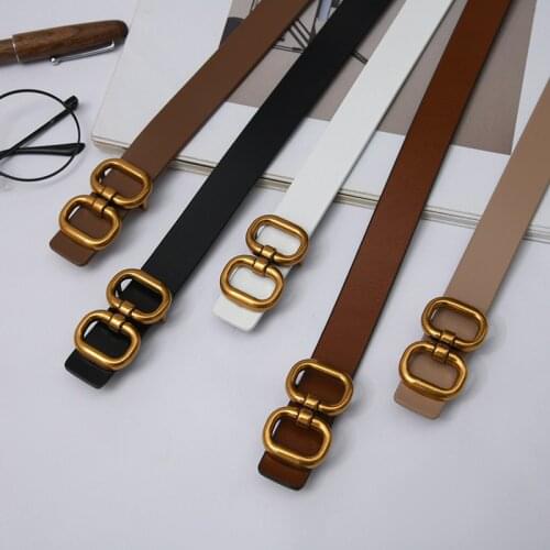 Luxury Womans Belt Cowhide Genuine Leather Fashion Ins Wristband Jeans Strap Lady Belts for Dress High Quality Designer Belt