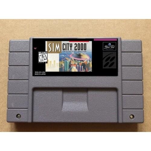 Sim city 2000 USA-NTSC version 16 bit 46 pins video games
