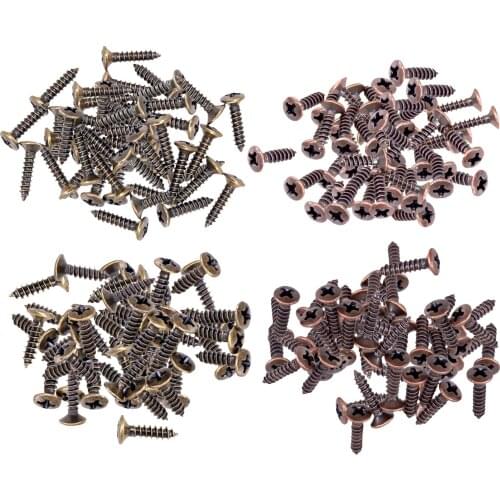 50x Metal Bass Guitar Pickguard Mounting Screw for ST Spare Parts