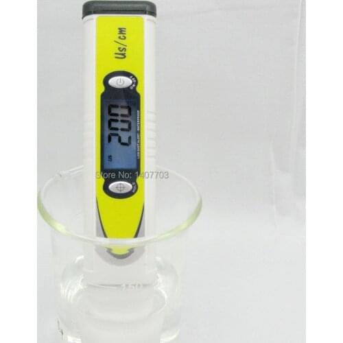 Wattson waterproof backlit conductivity meter with hold in plastic box