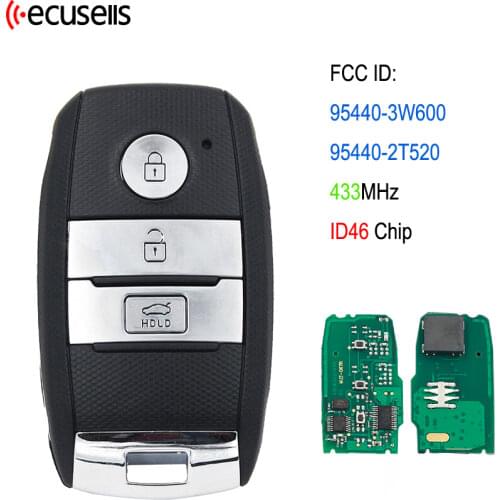 3 Button Smart Remote Key Control Fob 433 MHZ With 46 Chip For Kia K5 Sorento Sportage