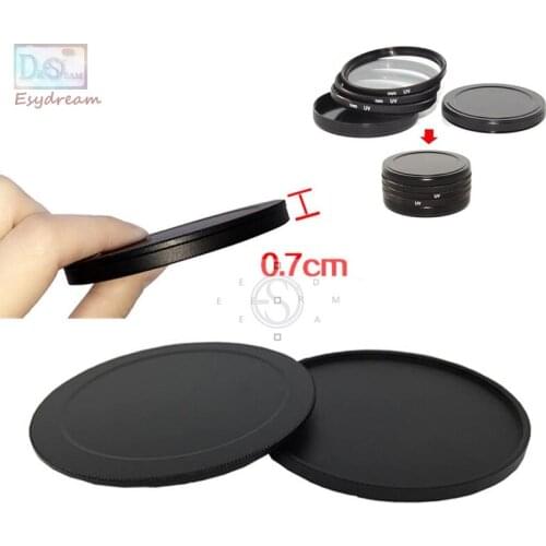 37 40.5 43 46 49 52 55 58 62 67 72 77 82 Protective Metal Case Cap For Lens Filter