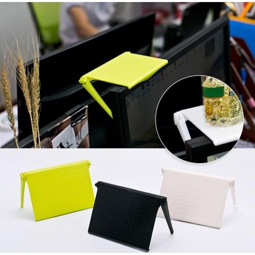 1/2/4Pcs Table Desk Accessories Organizer for Cosmetics Shelf Home Office Organizer Office Storage Rack Clip Computer Screen