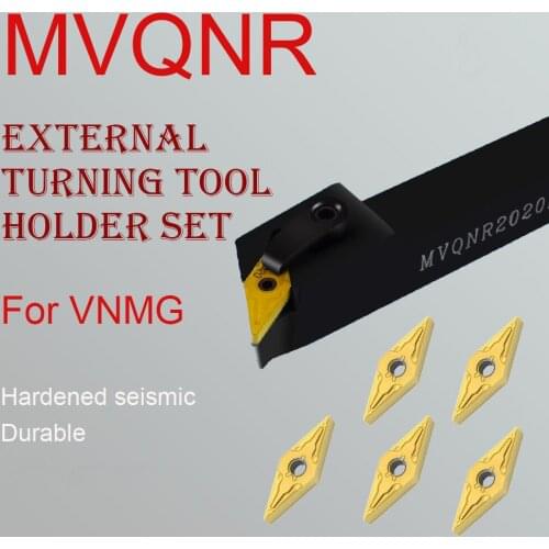 1PC MVQNR1616H16 CNC External Turning Lathe Boring Bar Tools Holder Machine For VNMG Carbide Inserts