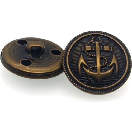 10pcs/Lot 23mm Metal buttons copper leather deduction fashion coat buttons leisure suits buttons sewing accessories M1013