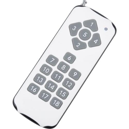 18 CH Channels RF Wireless Remote Control Transmitter, 315 / 433.92 MHZ 50-1000m Remote Transmitter For Remote Switch