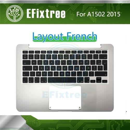2015 Year A1502 Topcase With Keyboard Replacement For Macbook Pro Retina 13" Top Case Palm With FR French Layout 661-0231