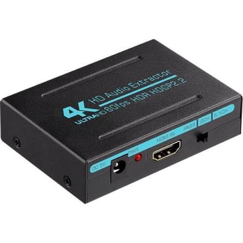 28EA Audio Extractor HDMI-Compatible 2.0 Compatible to 5.1CH SPDIF Audio Converter