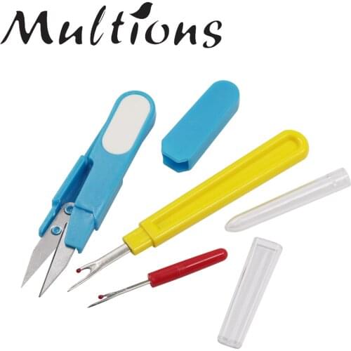 3Pcs Seam Ripper Sets Stitch Ripper & Embroidery Scissors Craft Sewing Pruning Thread Cutter DIY Sewing Accessories