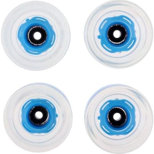 4 Pcs Skateboard Wheels with Bearings Light Up At Night 78A, 60mmx45mm Glow in Dark Wheels