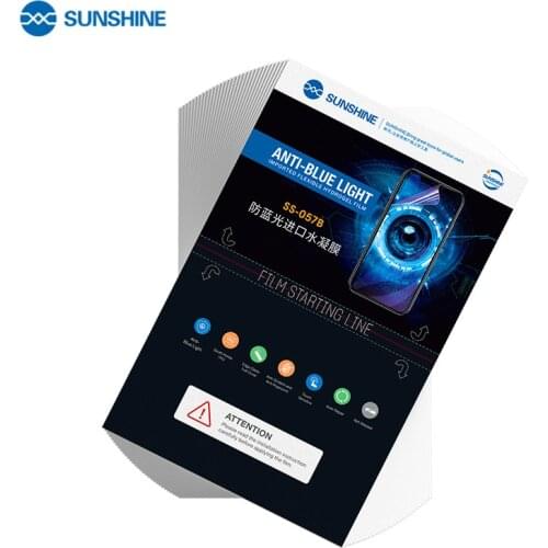 50pcs SS-057B Automatic repair Wear-resistant and oil-proof Flexible Hydrogel Anti-blue Light Film for SS-890C