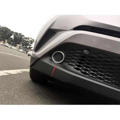 ABS Chrome Front Fog Light Cover Cover Trims 1PC For Toyota C-HR C HR 2016 2017 car accessories