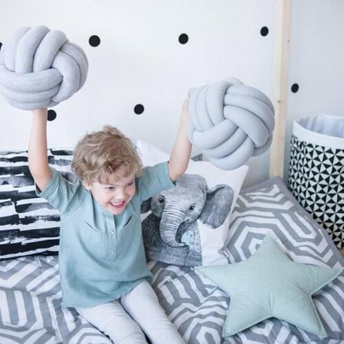 Baby bed bumper colourful cute Indoor decorations ins style four seasons children' favorite KNOT