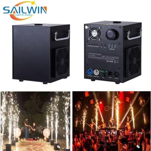 BIG SALE Stage Light Remote Fireworks Machine DMX Spark Fountain 500W Cold Pyrotechnics Effects for Wedding Event Show Sparklers