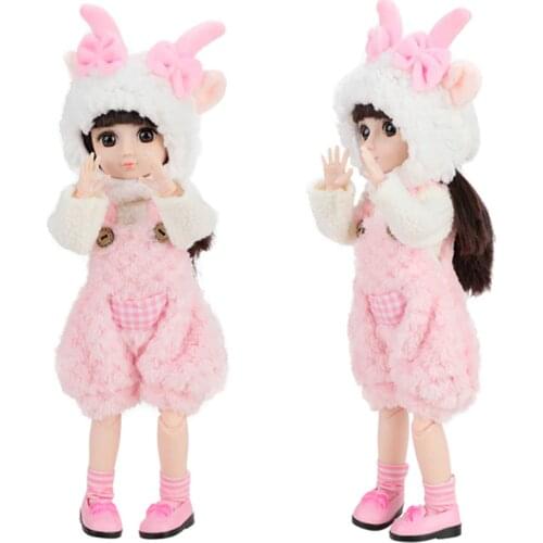 New 32cm BJD Doll Toys With Accessories Clothes Shoes Cute 12 Zodiac Animals Figure Movable Joints Dolls Toy For Girls Gift