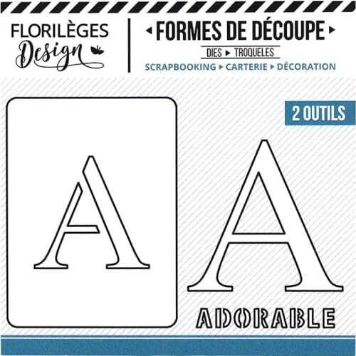 A Letter Metal Cutting Dies for DIY Scrapbooking Photo Album Decorative Embossing PaperCard Crafts Die 2021