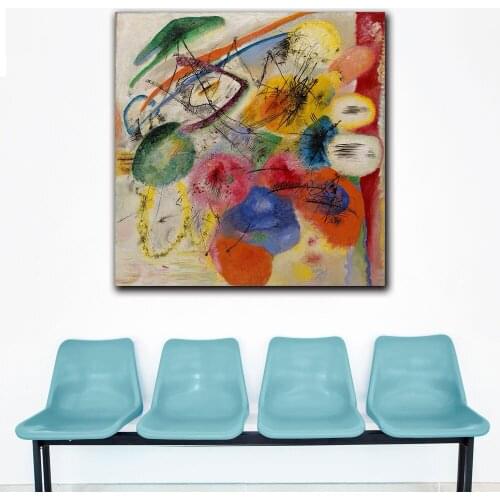 Fashion Black Lines, 1913 by Wassily Kandinsky Oil Painting Wall Art Picture Paiting Canvas Prints Home Decor Wall Art Picture
