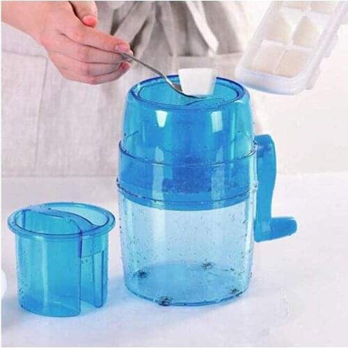 Portable Hand Crank Manual Ice Crusher Shaver Kids Shredding Snow Cone Maker Machine Kitchen Manual Snow Cone Maker