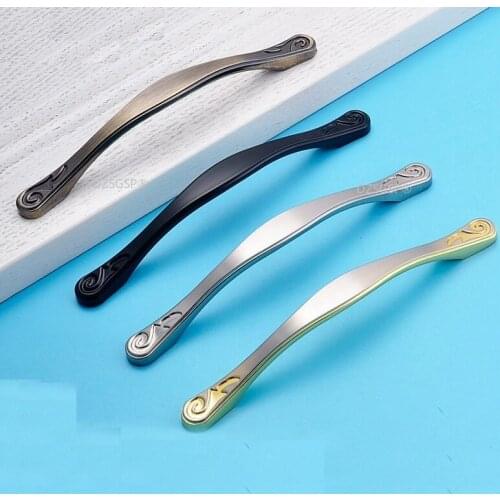 Zinc Alloy Cabinet Drawer Pulls Knurled Modern Cupboard Kitchen Handles Wardrobe Dresser Knob Golden White Bronze