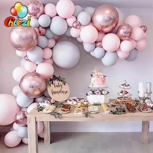 Macaron Metal Balloon Garland Arch Event Party 4D Foil Balloons Adult Wedding Decorations Birthday Party Decor Kids Baby Shower