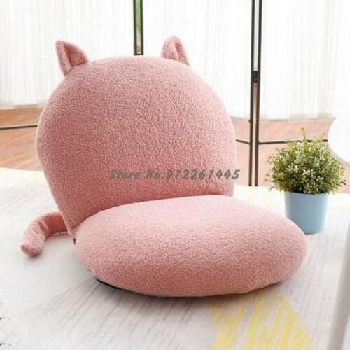 Cute Cat Japanese Lazy Sofa Modern Folding And Washable Bedroom Bay Window Creative Backrest Lounge Chair