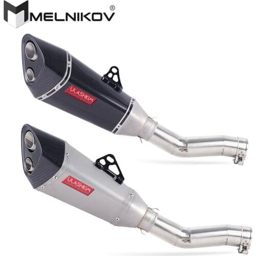 Slip-On For SUZUKI SFV650 Gladius Motorcycle Full Exhaust System Muffler Escape Modified Contact Middle Pipe Tube DB-killer