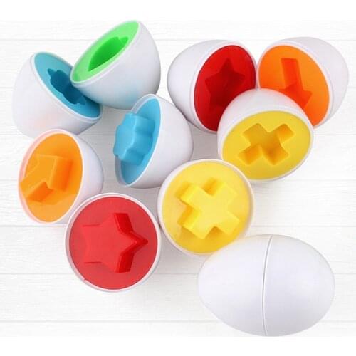 Smart Eggs 3D Puzzle Game For Children Popular Toys Jigsaw Mixed Shape Tools Montessori Learning Education Math Toys