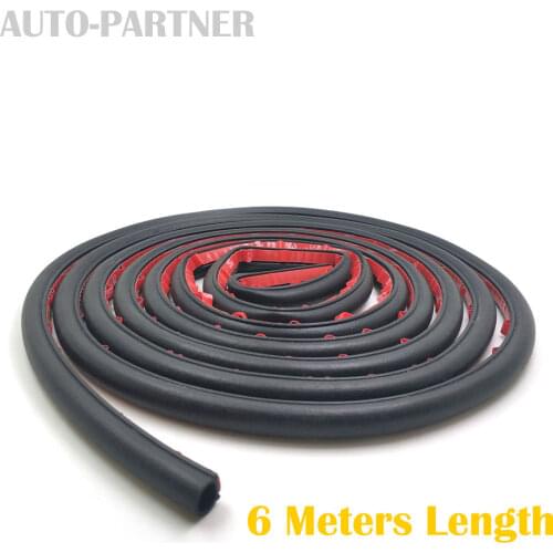 6 Meters Small D Car Sound Insulation Sealing Rubber Strip Anti Noise Rubber 3m Sticky Tape Car Door Seal