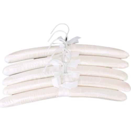 5PCS/Pack Clothing Hangers Sponge Clothes Hngers Anti-slip Sponge Silk Satin Rack Wardrobe Space Saver Coat Hanger Storage Rack