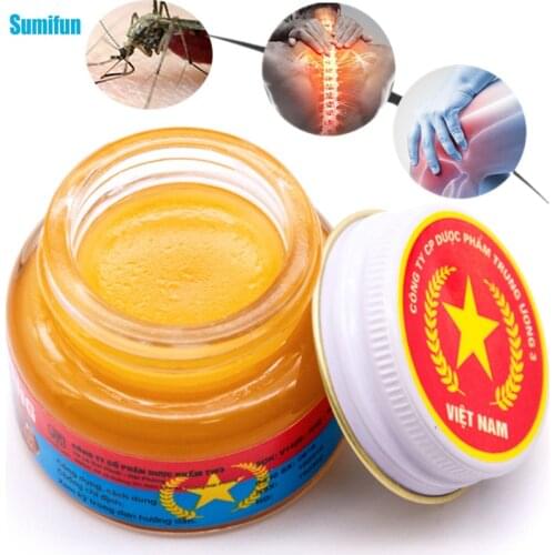 Sumifun Vietnam Arthritis Pain Relieving Analgesic Cream Star Red Tiger Balm Ointment Muscle Rub Joint Cool Oil P0047