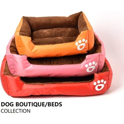 High quanlity warm soft and comfortable Dog Bed/Pet Bed Dog Bed with velvet waterproof and antiskid bottom for small medium Dog