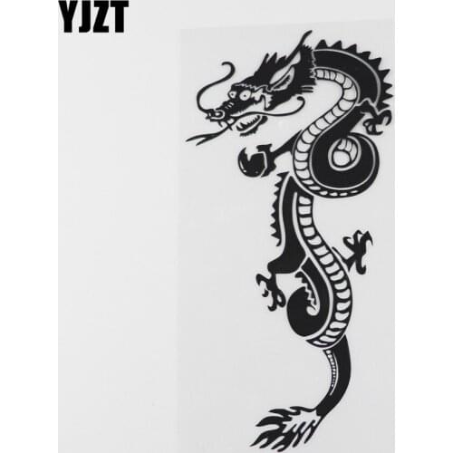 YJZT 9.6CMX18.9CM Cute Dragon Fantasy Decal Car Decoration Vinyl Car Sticker 13C-0173